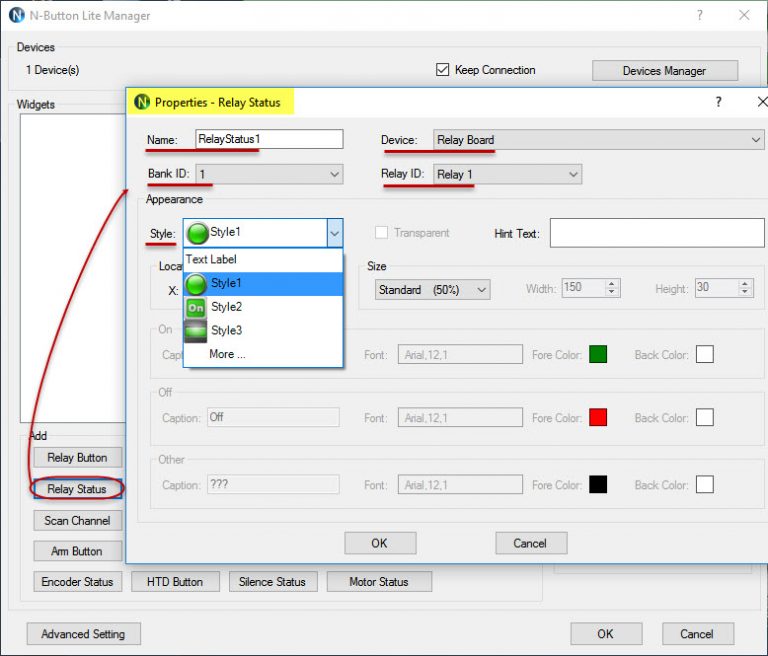 How to Create Relay Status Widget with NButton NCD.io
