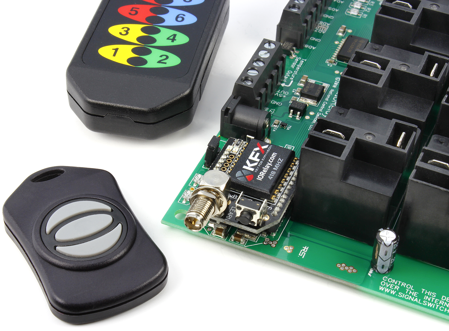 Key Fob Relays Handheld Remote Control of Electronics