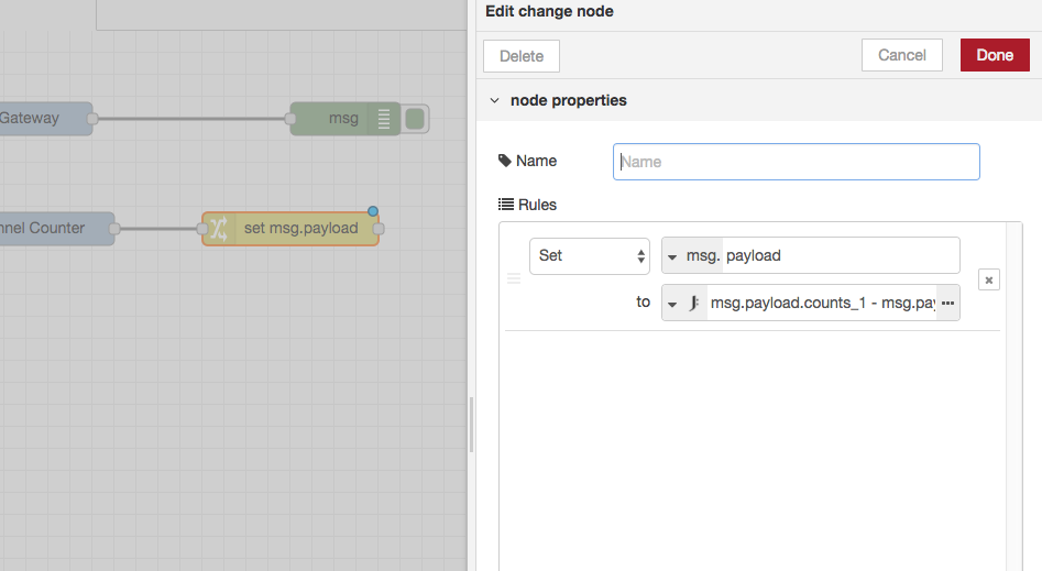 JSONata Change Node