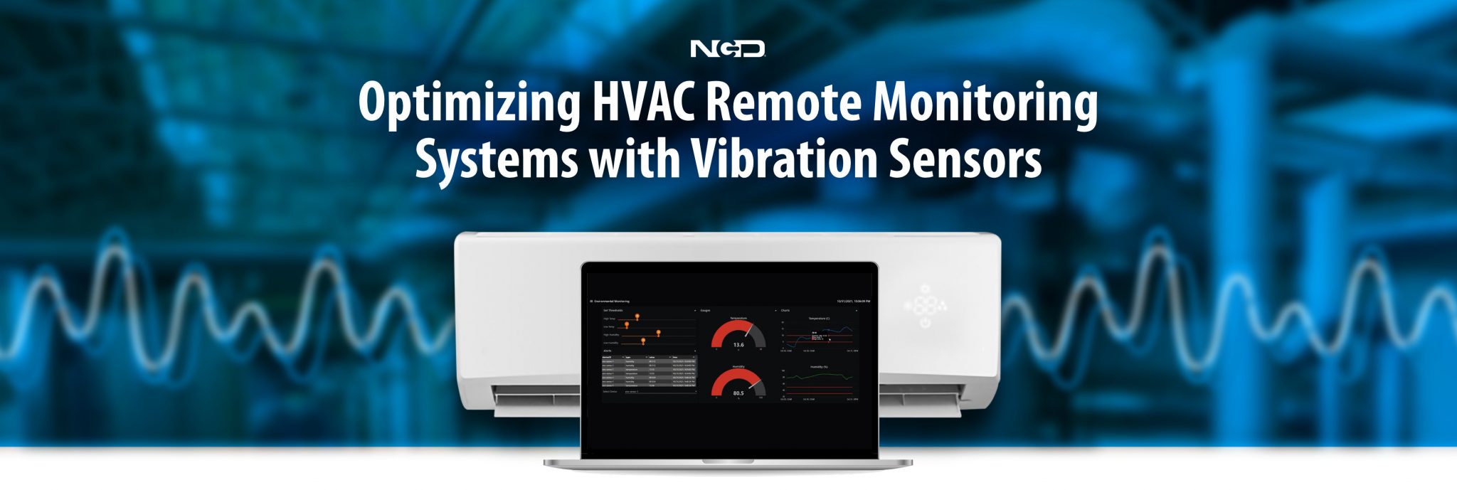 HVAC Remote Monitoring Systems with Vibration Sensors