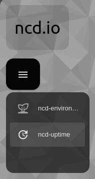 NCD Nodered Dashboard 2 Main Menu - Machine Uptime