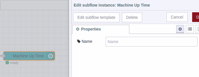 NCD Nodered Dashboard 2 - Delete - Machine Uptime Sensor