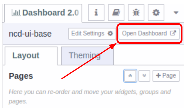 Open button nodered Dashboard 2