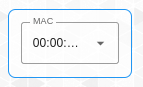 Nodered Dashboard AC Current Monitor Mac Address Dropdown