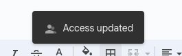 Google Sheets Access Update