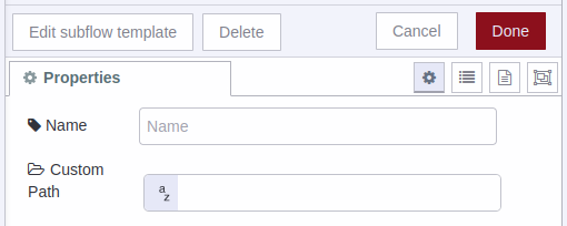 NCD Dashboard properties