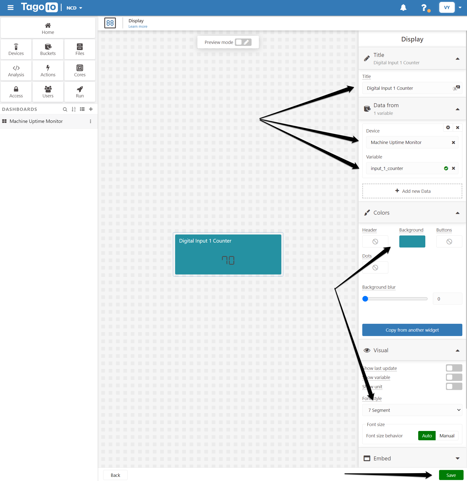 Machine Uptime Monitoring with TagoIO - NCD.io