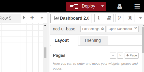 nodered Deploy button