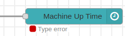 Dashboard 2 Machine Uptime Monitoring Type error status