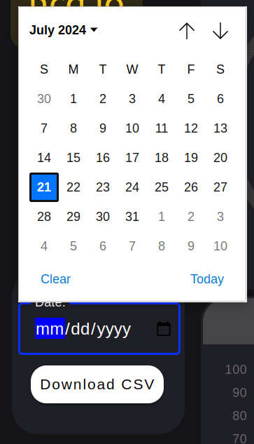 Dashboard 2 Machine Uptime Monitoring Sensor Datepicker