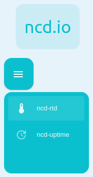 NCD Dashboard RTD Temperature Main Menu multi-dashboard