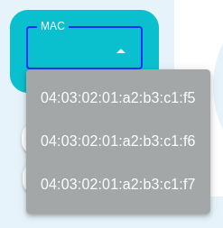 NCD Dashboard RTD Temperature MAC Dropdown