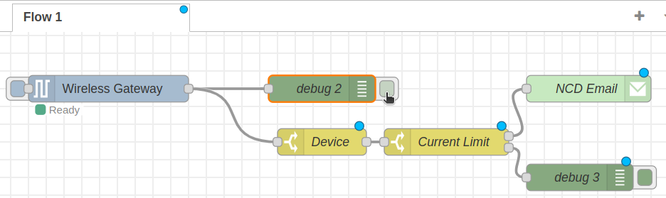 Nodered Disable Debug node