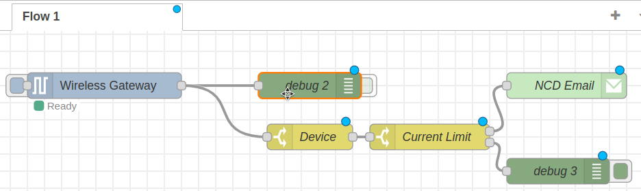 Nodered Access debug properties flow