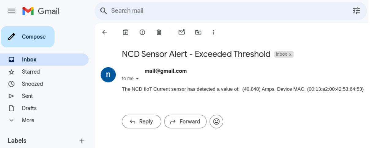 NCD Gmail Email notification