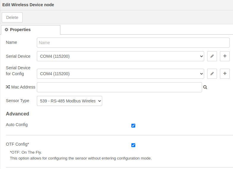 NCD Wireless Device COM example