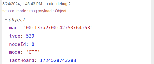 NCD Modbus RTU Wireless Device OTF message