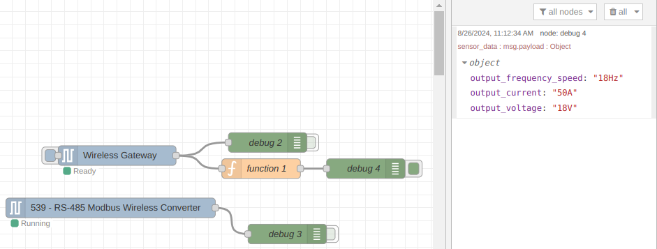 NCD Modbus RTU Process incoming data example human-readable