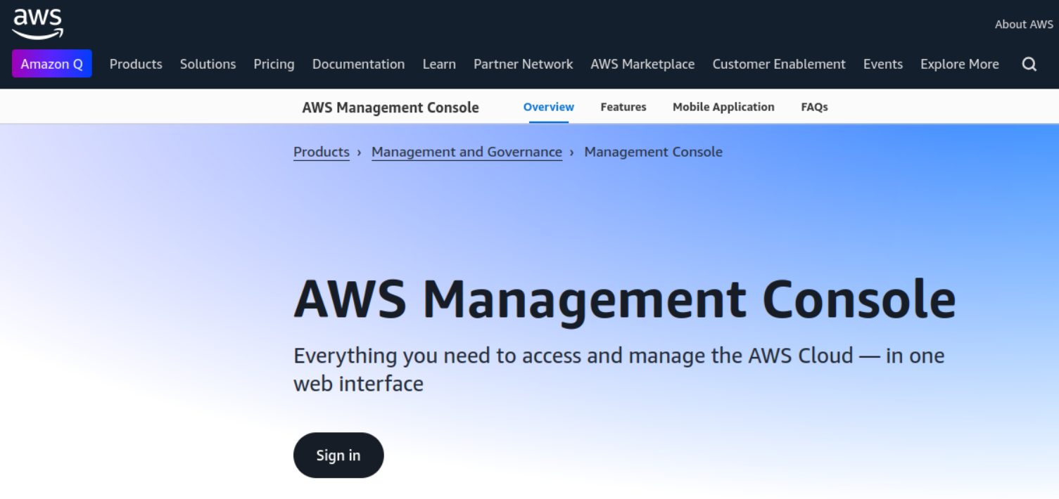 AWS Management Console