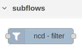 NCD Filter Node nodes palette