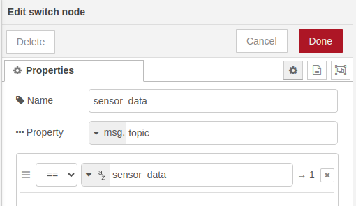 NCD Gateway Online Monitor For MQTT filter sensor data properties