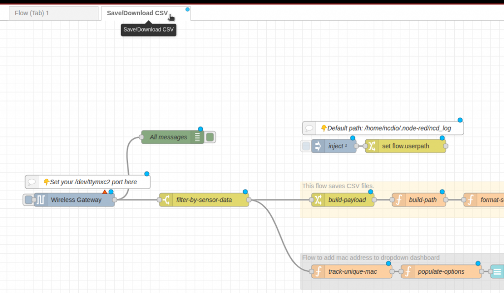 Saving and Accessing Sensor Data Locally with Node-RED Dashboard - NCD.io