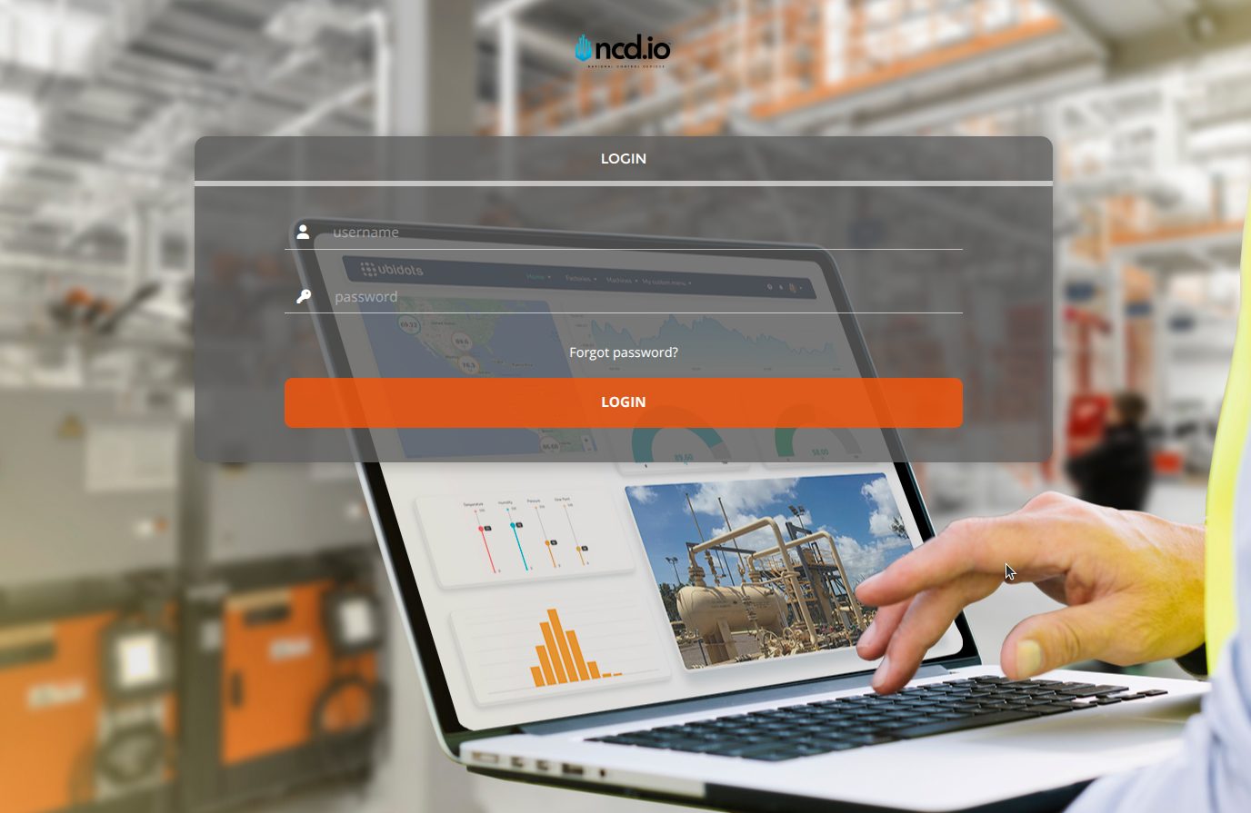 NCD Cloud Web application Login