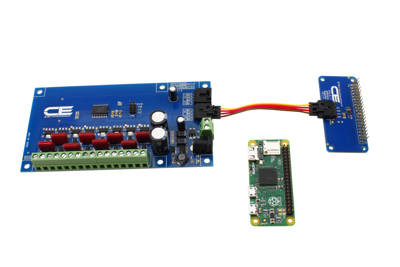 MCP23008 8-Channel 8W 12V FET Solenoid Driver Valve Controller with I2C ...