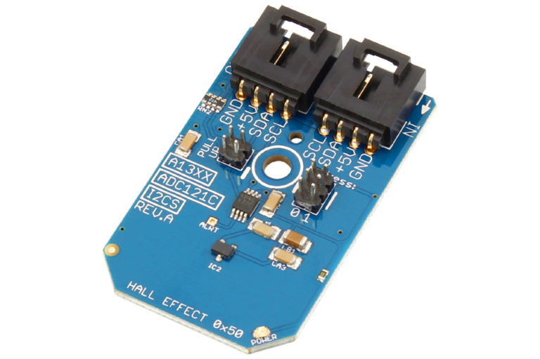 A1325 Hall Effect Sensor 3.125 mv/G with ADC121C 12-Bit Resolution I2C ...