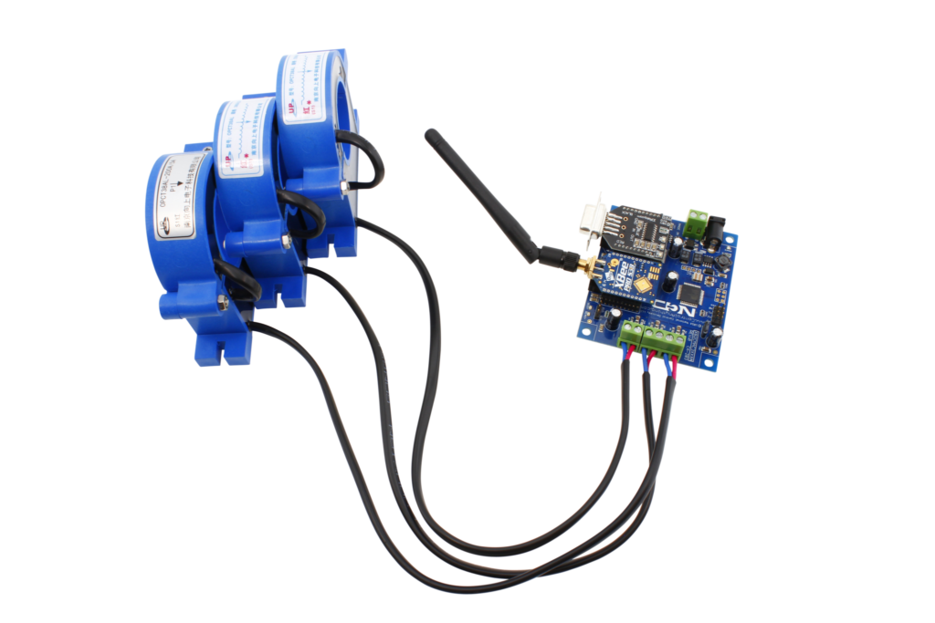 Industrial High-Current Monitor 3-Channel 100-600 Max Amps Wired Split ...
