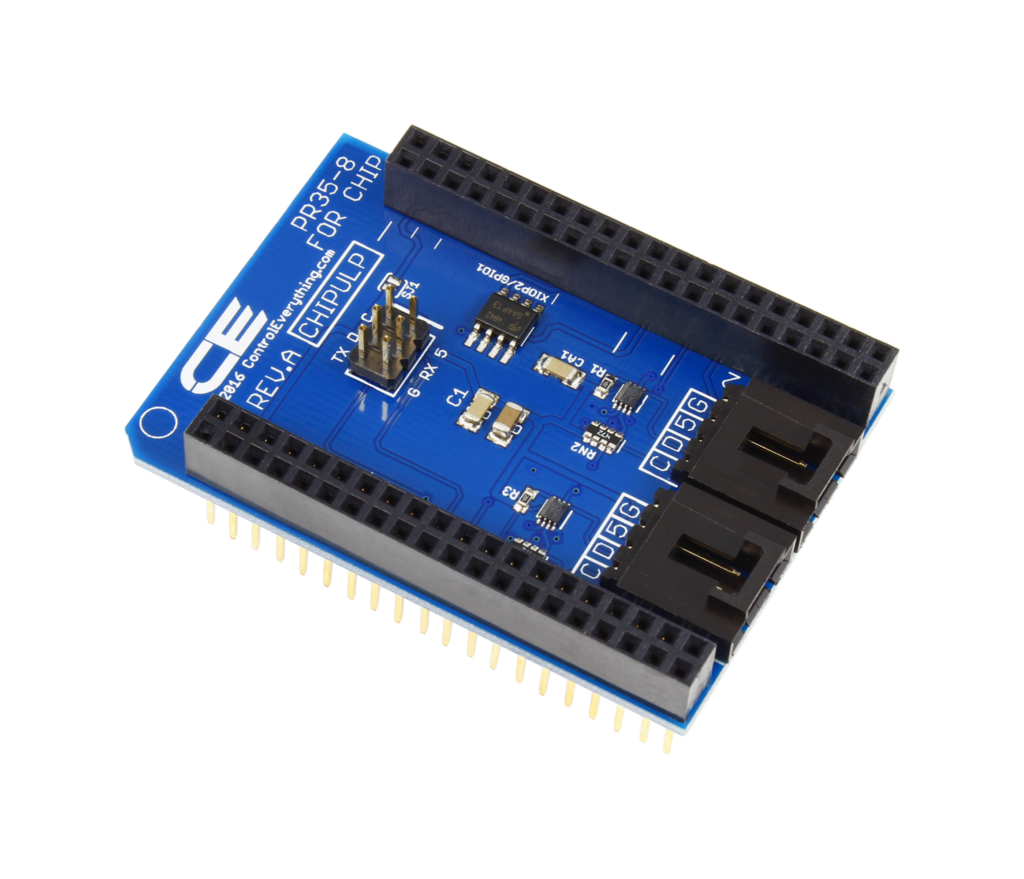 I2C Shield for C.H.I.P. with Dual I2C Interface Ports - NCD Store