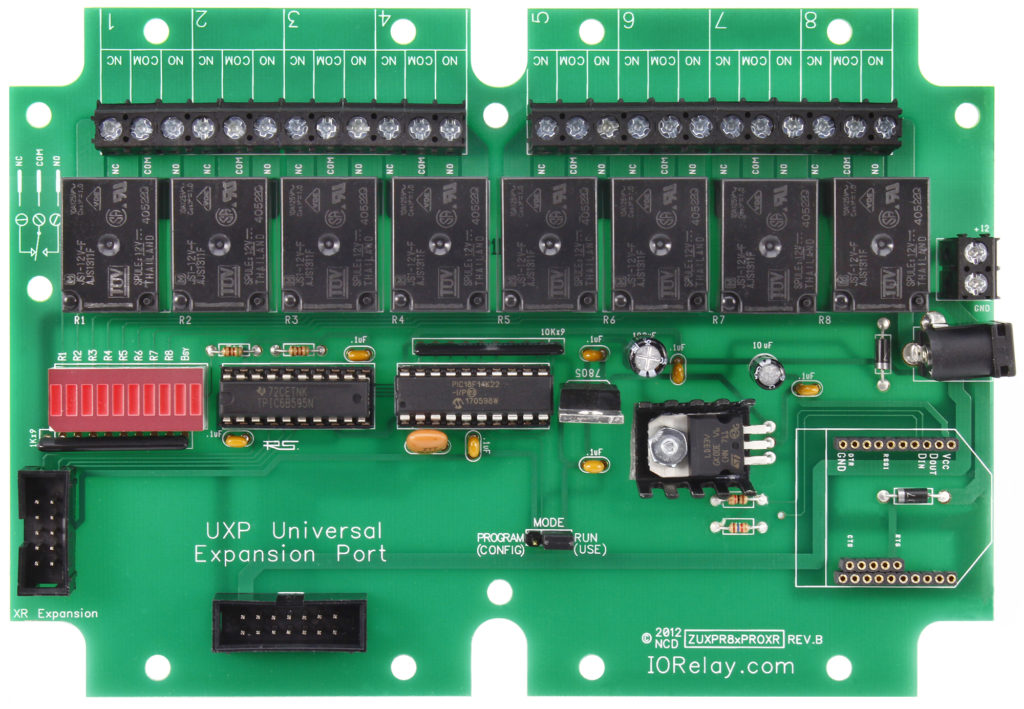 Industrial Relay Controller 8Channel SPDT + UXP Expansion Port IoT