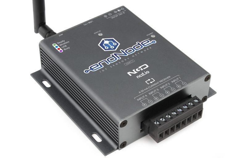 Wireless 420mA 4Channel Input endNode Wireless i2c Input Output Devices