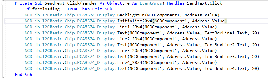 LCD Control Visual Studio Source Code