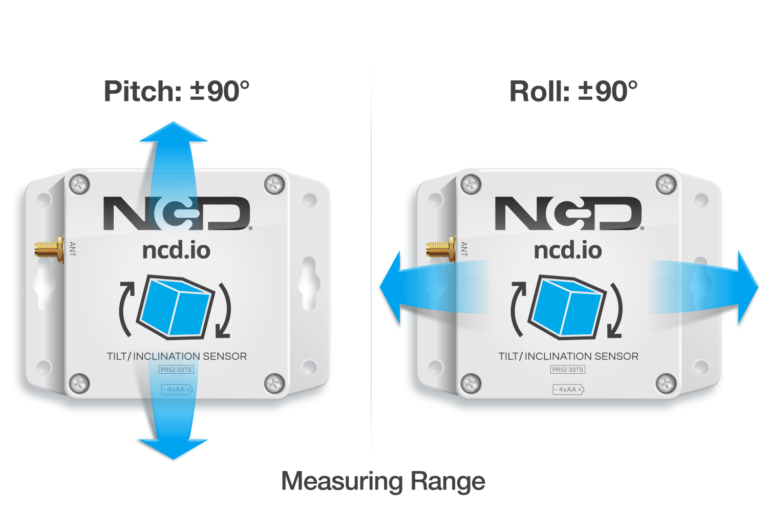 Industrial IoT Wireless Tilt And Inclinometer Sensor Machine Tilt Detection