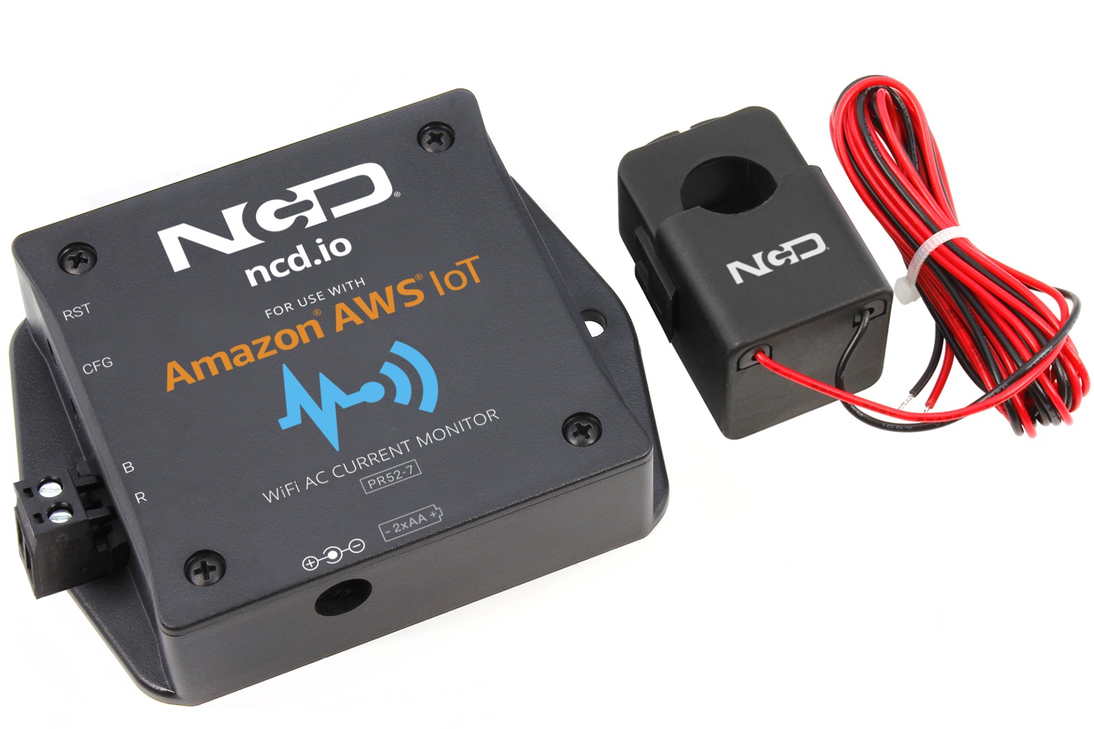 WiFi AC Current Monitor for direct use with Amazon® AWS®