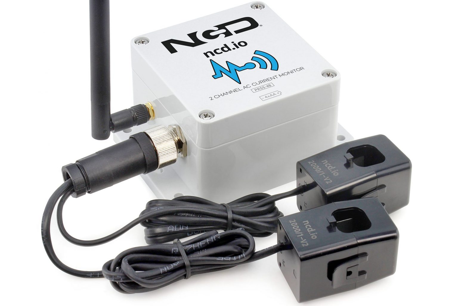 2 Channel Wireless AC Current Sensor Motor Current Monitoring Device