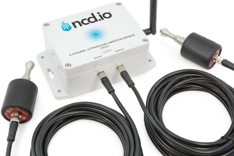 2 Channel Industrial IoT Long Range Wireless Ultrasound Vibration ...