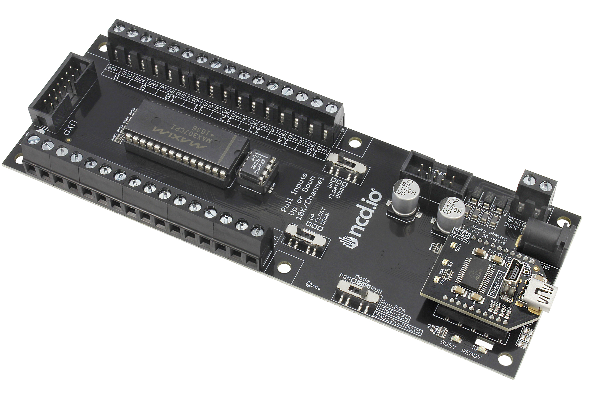 16-Channel 8-Bit/12-Bit Analog to Digital Converter + XR Expansion Port