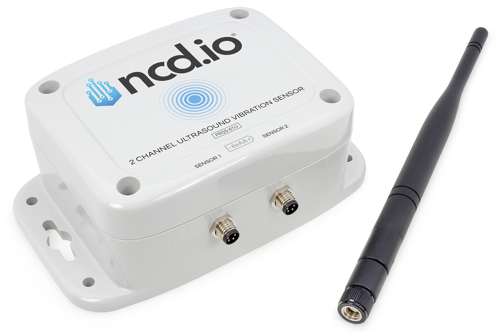 2 Channel Industrial IoT Long Range Wireless Ultrasound Vibration Sensor - Image 2